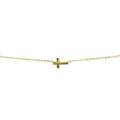Geelgouden Collier kruis 1 4017415