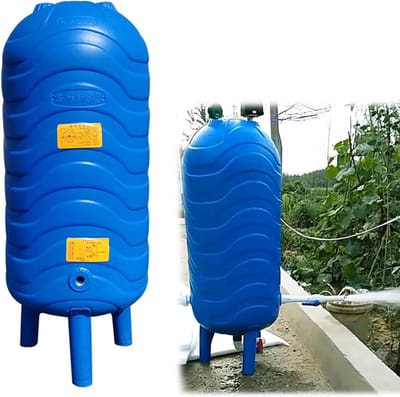 Waterdrukvat - Expansievat Bronwaterpomp - Huishoudelijke Irrigatie - Voedselveilig PE Materiaal - 50L - 250L - Blauw