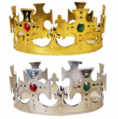 King Crowns Party Hoed Koning Queen Kroon Kinderen Volwassen Verjaardag Hoofddeksels Verjaardag Kroon Kroon Volwassen Kostuums Accessoires Kroonjurk Accessoires voor Kinderen Volwassenen
