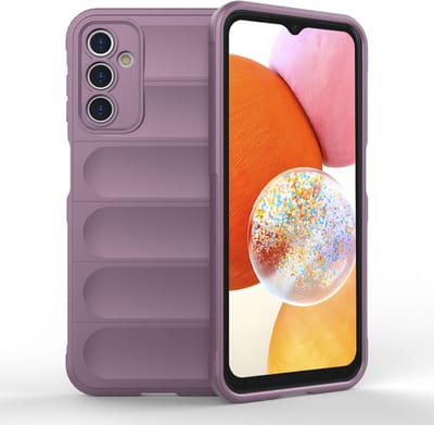 Hoesje geschikt voor Samsung Galaxy A14 4G/5G - Techsuit Magic Shield Silicone Back Cover - Paars