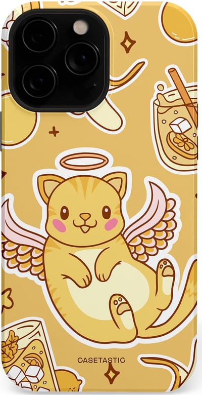 Casetastic Hoesje Geschikt voor Apple iPhone 13 Pro Max Magsafe - Stijlvolle Beschermende Duo-layer Case - Poezenvleugels