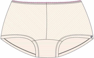 Woody Meisjes hipster – stripe cradle pink – 13SHF-Z/945 – maat 140 / 10a