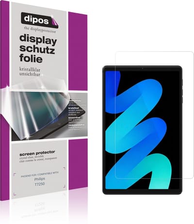 dipos – 2x Beschermfolie geschikt voor Philips T7250 | Krasbestendige & heldere Screenprotector Ultra-Thin