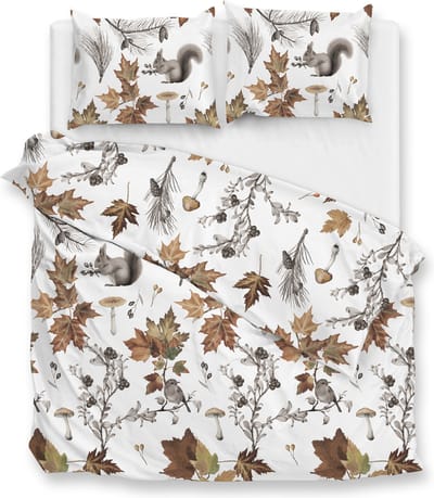 Zohome Wonder Dekbedovertrek - Tweepersoons - Flanel - 200x200-220cm - Wit