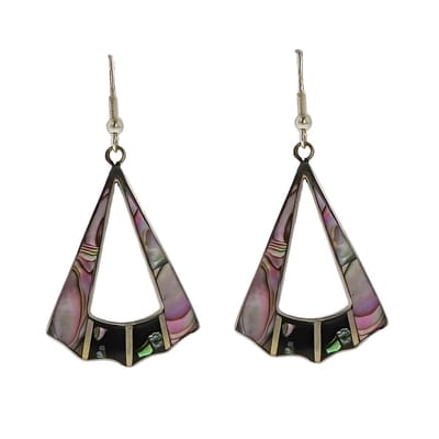 Behave - Oorhangers - Vintage abalone design - Bohemian avondstijl