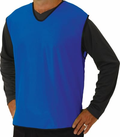 10 x Pirotti mesh trainingsovergooier / hesje - royal blauw - maat: mini (= XXS)