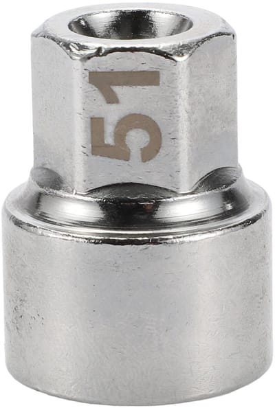 Dailygoods- Wielslotmoer 3/4" - Anti-diefstal - Verwijderingssleutel - Duurzaam Gelegeerd Staal - Voor Porsche Boxster/Cayenne/Macan - Buitendiameter 28 mm - Wielmoer