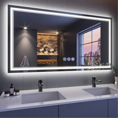 Verlichte Badkamerspiegel 150 x 70 cm met Touch-schakelaar en Megeunfunctie