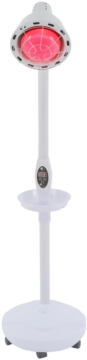 Aafinity Infraroodlamp - warmtelamp - warmte lamp - Infrarood - draaibaar - met afstandsbediening - met 1 kop - wit - 275 W