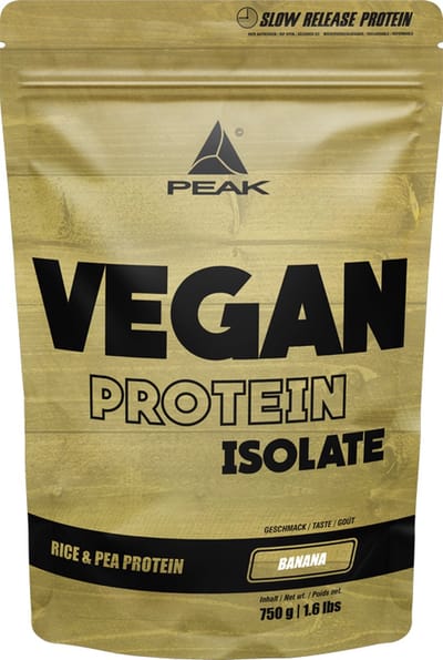 Peak Vegan Protein Isolate (750g) Banana - Eiwitten - Veganistisch eiwit