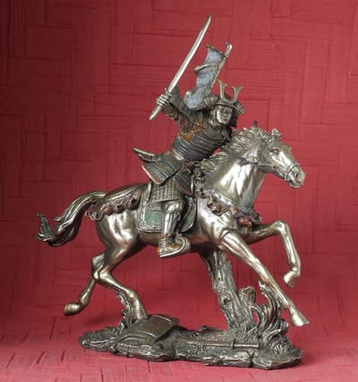 Veronese Design - Samoerai met Katana op Paard - 25cm - Beeld - Zeer gedetailleerd en mooi