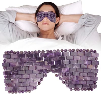 Koel Oogmasker van Jade Steen voor Vermoeide Ogen, Puffiness, Hoofdpijn en Ontspanning tijdens de Slaap