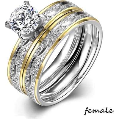 Charm Paar Ringen Voor Mannen Rvs Keltische Draak Ring Hart Zwart Zirkoon Vrouwen Trouwringen Set Valentijnsdag Sieraden 9