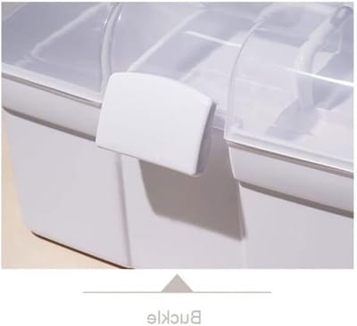 Nail Beauty Organizer opbergtas met handvat, dubbele laag voor UV-lamp en nagellak, ideaal voor cosmetica en manicure accessoires