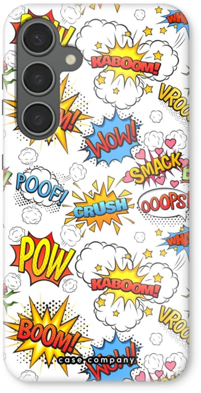 Case Company® - Hoesje geschikt voor Samsung Galaxy S24 Plus hoesje - Pow Smack - Tough Case - Maximale Bescherming alle Kanten en Schermrand