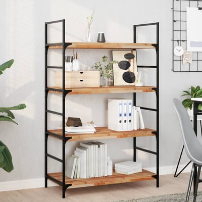 vidaXL - Wandschappen - 2 - st - zwevend - olieafwerking - 80x40x4 - cm - acaciahout