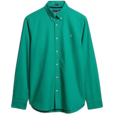 Superdry - Klassiek Oxford Overhemd met Lange Mouwen - Heren - Lange mouwen shirts