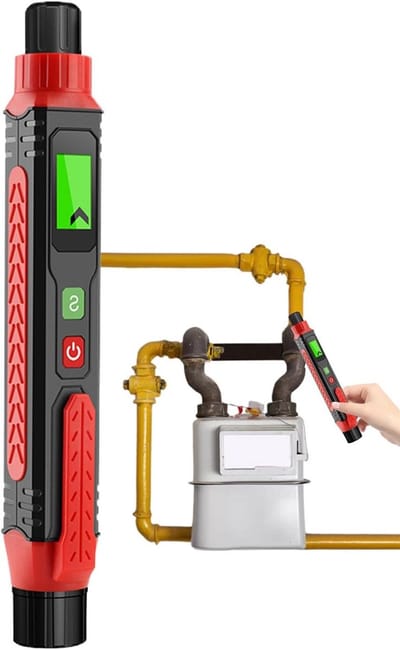 Gasmelder - Gasdetector Lekdetector - Veiligheid Binnen - Akoestisch Optisch Alarm - 30x30x30 mm - Wit