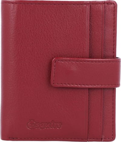 Esquire Oslo creditcard etui RFID leer 8 cm - 8 Sleuven - rot