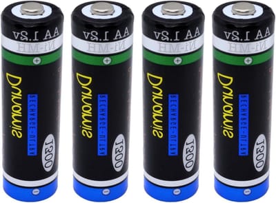 Oplaadbare AA Batterijen - Herbruikbare Energiecellen - Apparaten Voeden - NiMH Technologie - 4 Stuks 1300mAh - Blauw