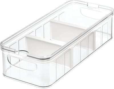iDesign Koelkast organizer met 2 verdeelschotten large - Crisp