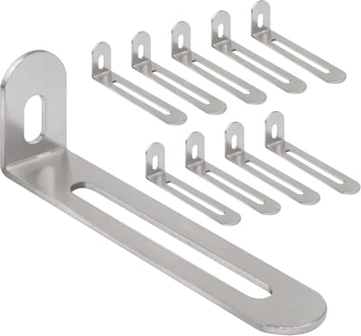 Hoekverbinders 10 Stuks 72,5 x 24 x 15 mm - L-vormige Bevestigingshoek voor Houten Meubels