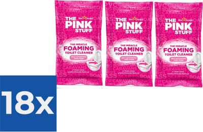 The Pink Stuff The Miracle Schuimende Toiletreiniger 3 x 100 gr - Voordeelverpakking 18 stuks