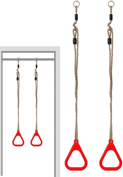 Gymnastiek Ringen - Oefenringen Fitness - Kracht Training - Verstelbaar Ophangsysteem - 120-200 cm - Willekeurig