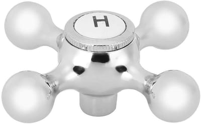 Dailygoods- Kraanhandvat Verchroomd - Badkamer/Kraan - Koper - Binnendiameter 23,8 mm - Lichtgewicht 82 g - Duurzaam en Robuust