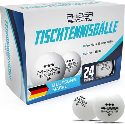 Thijox - Premium 3-sterren tafeltennisballen 40+ - Perfect voor beginners, gezinnen en professionals - Ideale speeleigenschappen - Set van 6 ballen