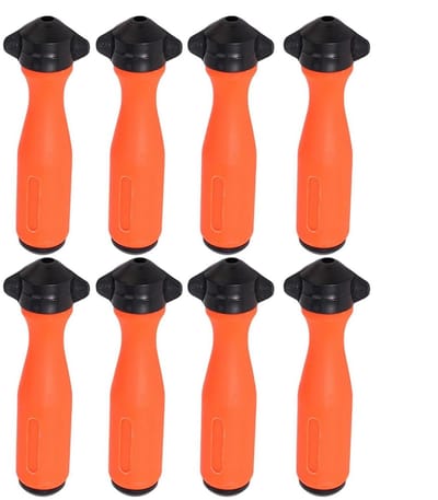 Kettingzaagvijl Handvatten - Vijl Stelen - Gereedschap Onderhoud - Ergonomisch Antislip - 8 Stuks - Zwart