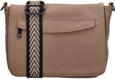 Beagles Las Palmas Schoudertas - Crossbody - Overslag - Ritsvakken - Praktisch - Taupe