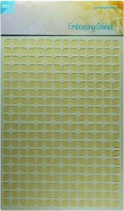 Joy! Crafts Embosstencil polybesa - Achtergr. stylish blaadjes 6002/0620 A5