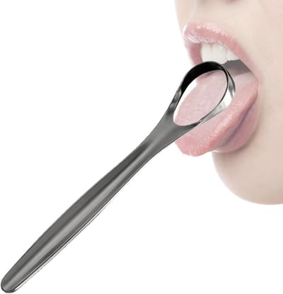 Tongschraper Kinderen - Mondverzorging Hulpmiddel - Frisse Adem - Ergonomische Antislip Grip - 146 cm - Zwart