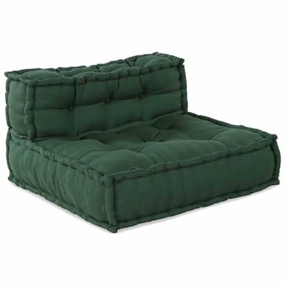 vidaXL - Modulebankeenheid - Stof - Groen - 210 - x - 140 - x - 56 - cm