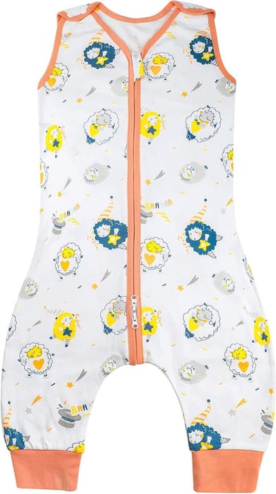 Peuter Slaapzak met Voeten - Lichtgewicht Katoenen Draagbare Deken voor Baby's en Kinderen (6M-7T)