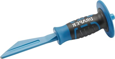 Stekkerbeitel - Metselbeitel - Mortel Verwijderen - Beschermende Handgreep - 250 x 16mm - Blauw en Zwart