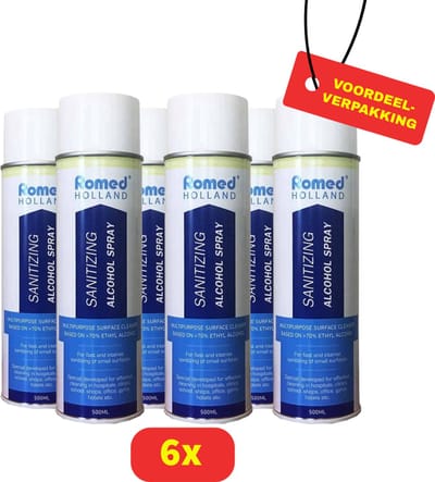 Romed Alcohol Spray - 6 x 500 ml - Voordeelverpakking