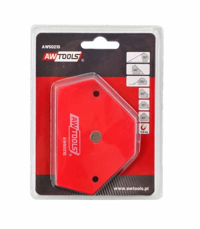 Awtools Serie - Magnetische Laskwadrant - 65x95x14 mm - 11,5 kg - Sterke Ferrietmagneten