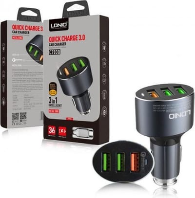 Autolader 3.6A USB Snelle Auto oplader + USB C kabel geschikt voor: Samsung Galaxy S9 S10 S20 S21 Ultra / Plus / FE / Lite / Note 10 20 / A72 / A12 / A42 / A32 / A52 / A51 / A41 / A21S / A20s Oneplus / Nokia / Motorola / Huawei / Oppo / Car Charger