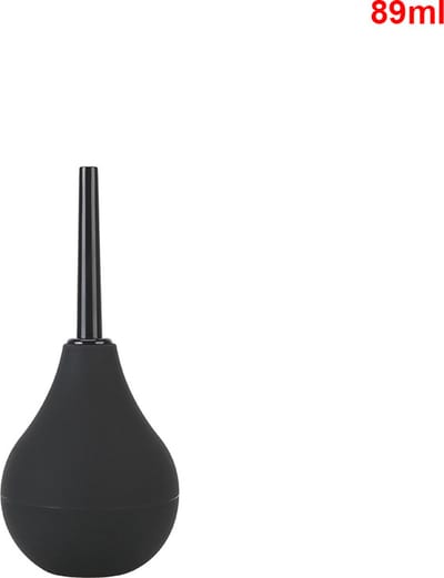 Anale reiniging douche - Klysma - Anaal Douche - Klysmaset - Anus spoelen bij constipatie - 89 ml - Zwart - Intieme Verzorging - Darmreiniging - Enema - Inwendige Douche reiniging - Hygiëne - Bidet - Siliconen - Silecone - Vrouw - Man - Unisex
