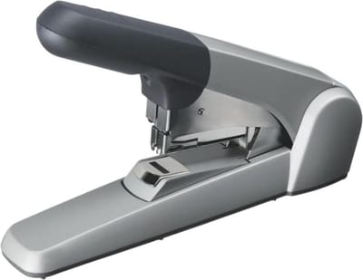 Nietmachine Capaciteit Tot 60 Vel Met Ergonomische Metalen Behuizing - Zilver - Inclusief Nietjes Flat Clinch