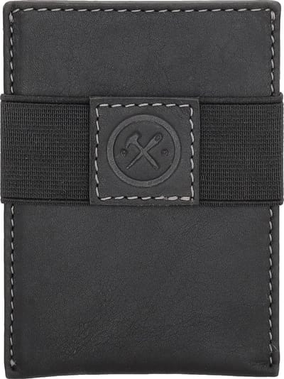 Hide & Stitches Japura Creditcard etui - Zwart - 100% Leer