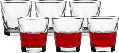 Bormioli Rocco Drinkglazen Kaleido - 6x stuks - glas - 240 ml - transparant - waterglazen