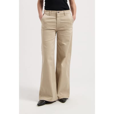 Mud Jeans Chelsea Mid Loose - Sand Sand Größe: W27L30 | Ausgestellte Hosen Outlet | Damen | Braun