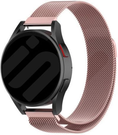 Strap-it Milanees bandje / Milanese band geschikt voor Samsung Galaxy Watch 7 (40 & 44mm) / Galaxy Watch 6 40mm & 44mm / Galaxy Watch 6 Classic / Galaxy Watch 5 40 & 44mm / Watch 5 Pro / Watch 4 / Watch 4 Classic / Watch FE - roze