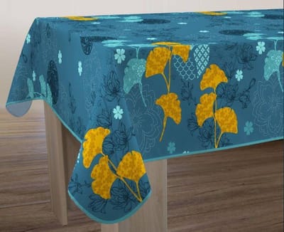 Tafelkleed anti-vlek Osomo bleu rond 160 cm Tafellaken - Decoratieve Tafel Accessoires - Woonkamer Decoratie - Bonne et Plus®