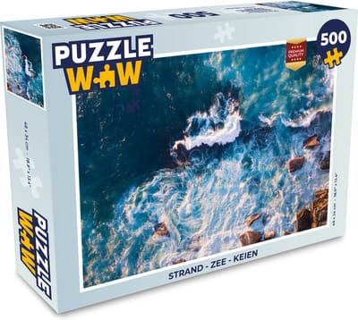 Puzzel Strand - Zee - Keien - Legpuzzel - Puzzel 500 stukjes
