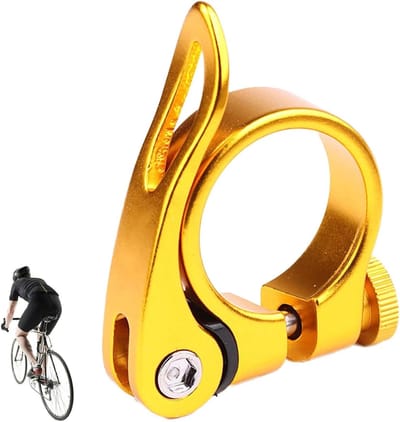 Fiets Zadeltang - Zadelpenklem - Comfortabel Fietsen - Eenvoudige Installatie - 30.2-31.9mm - Goud