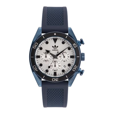 Adidas Originals Edition Two Chrono AOFH23004 Horloge - Siliconen - Blauw - Ø 43 mm